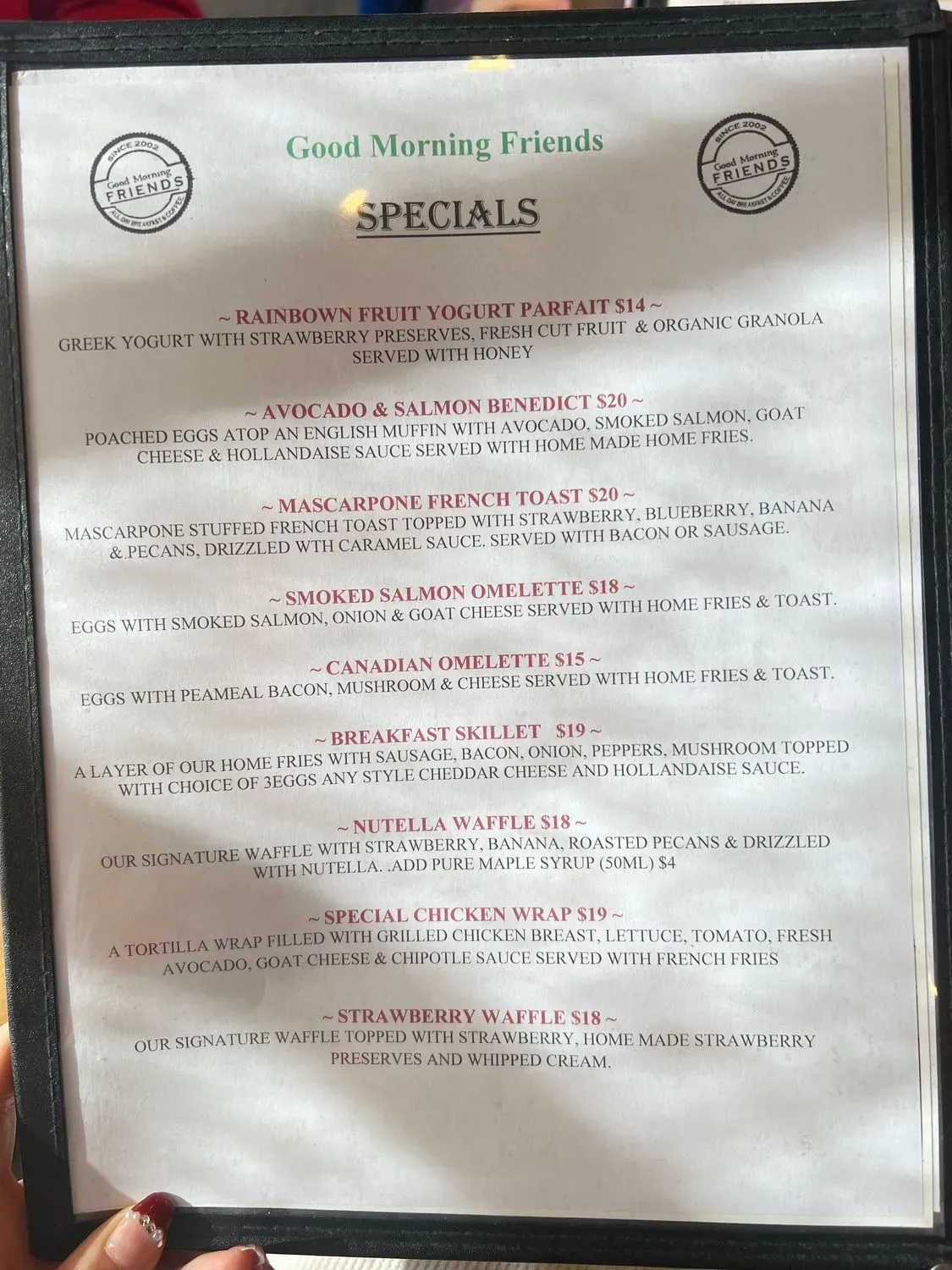 Menu 2