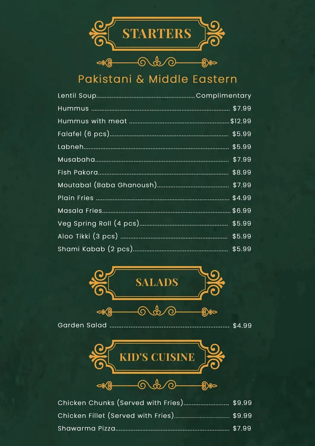 Menu 2