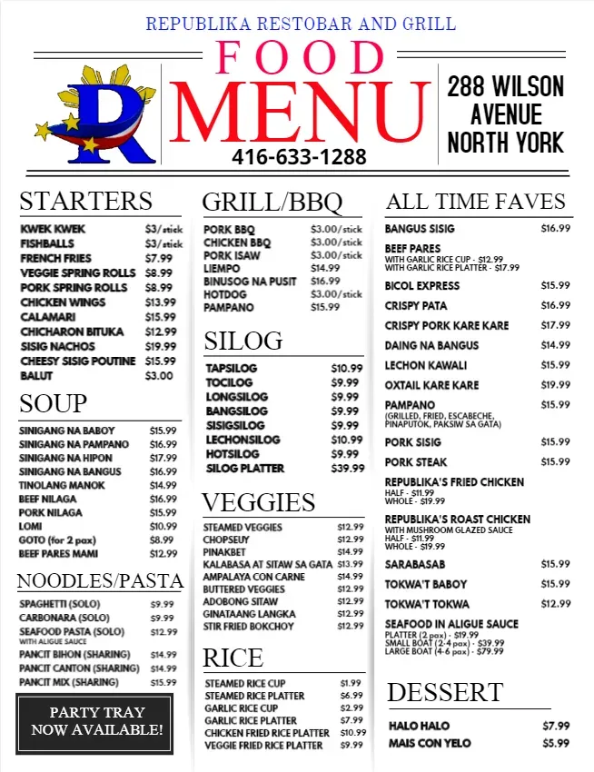 Menu 1