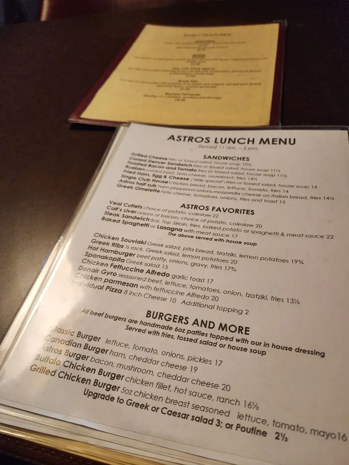 Menu 1