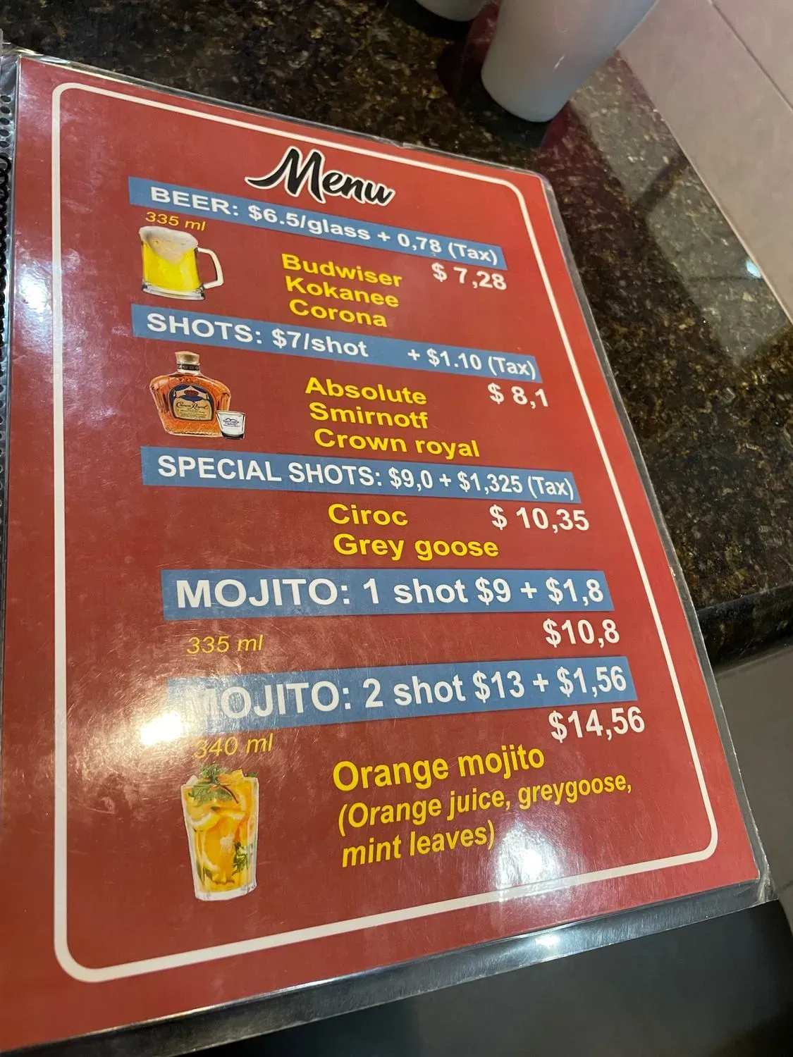 Menu 5