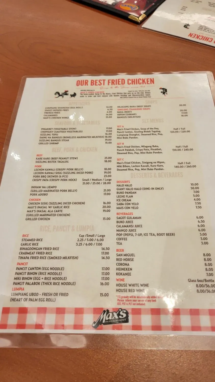 Menu 4