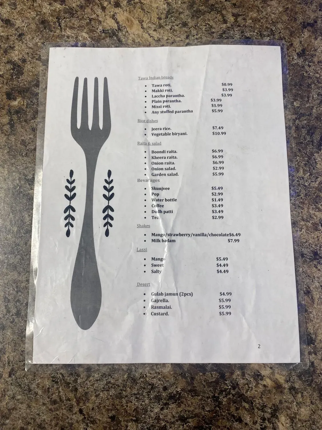 Menu 4