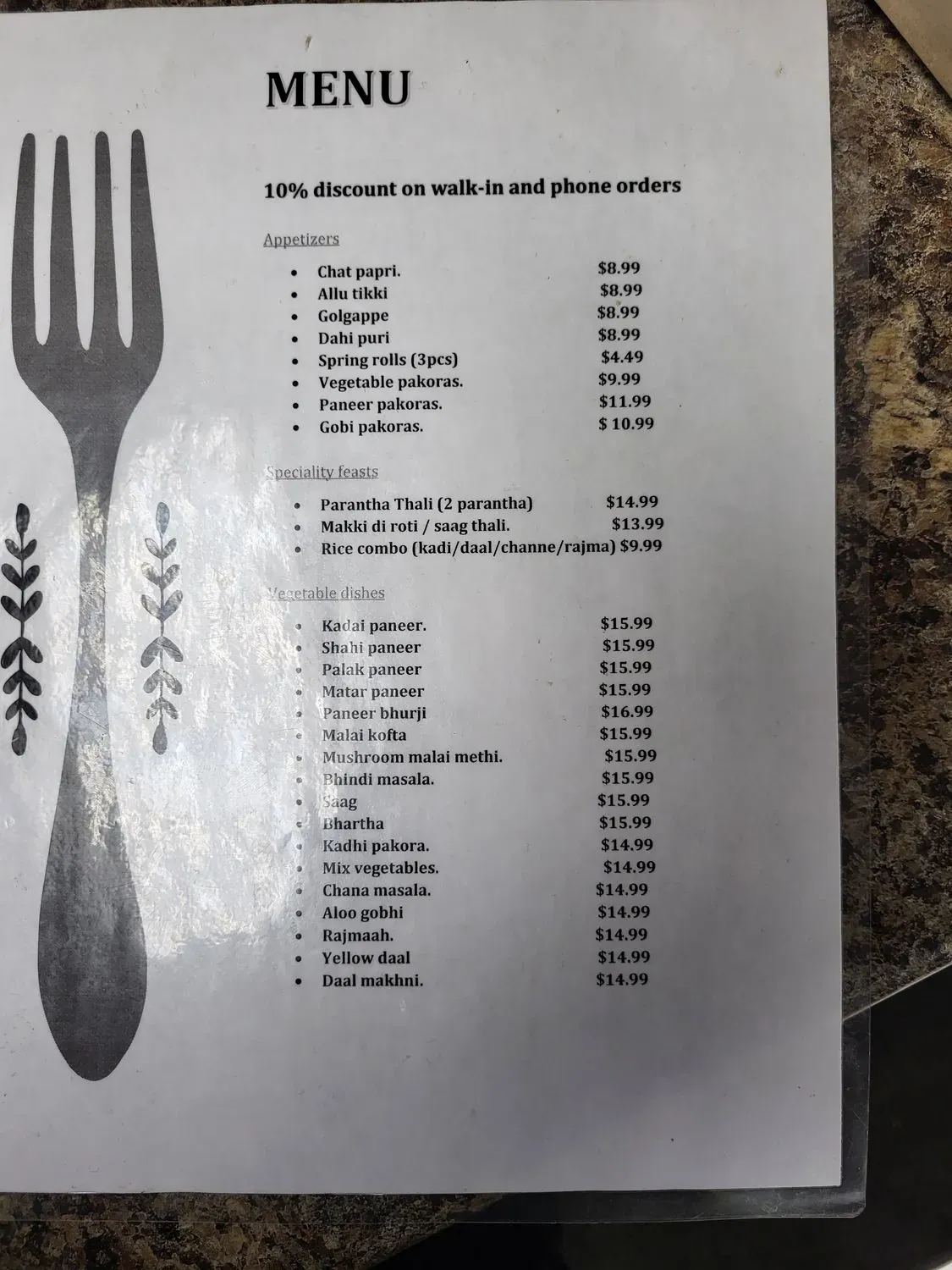 Menu 5