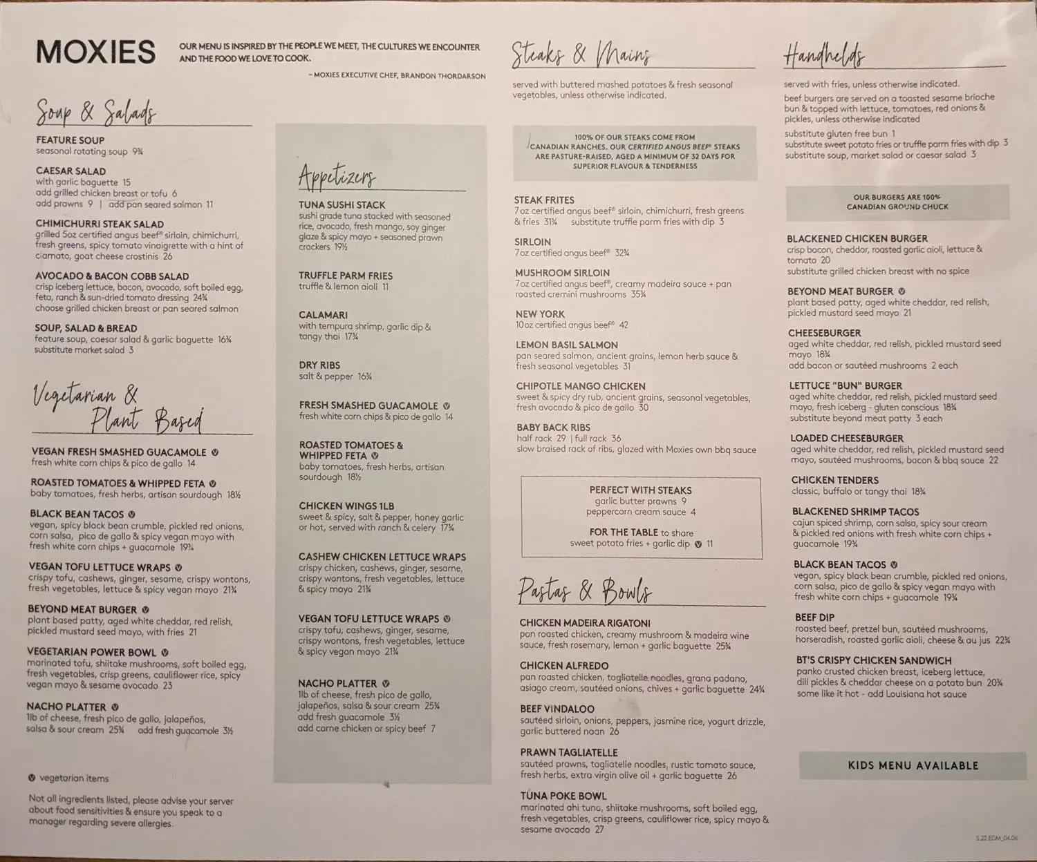 Menu 1