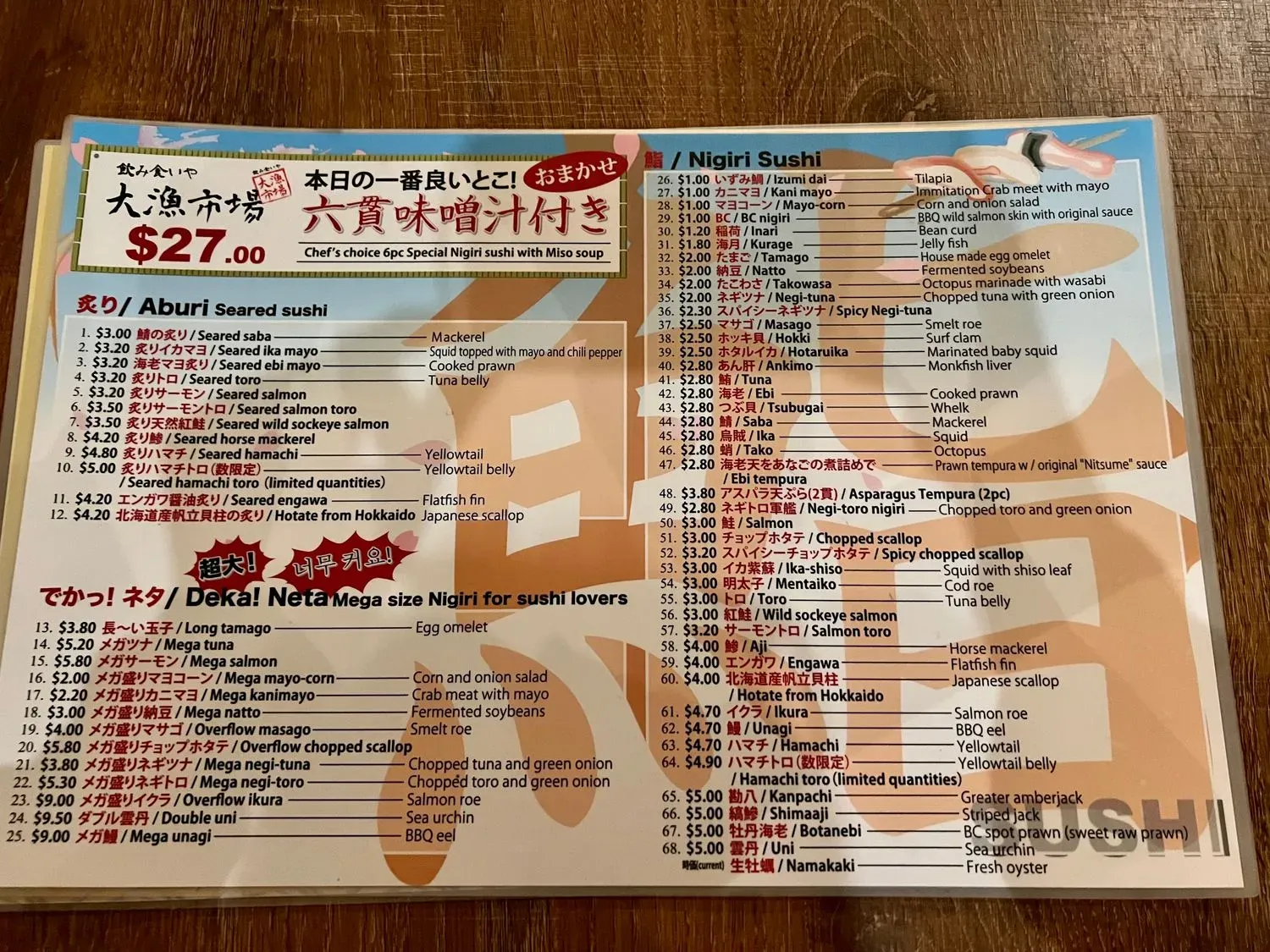 Menu 3