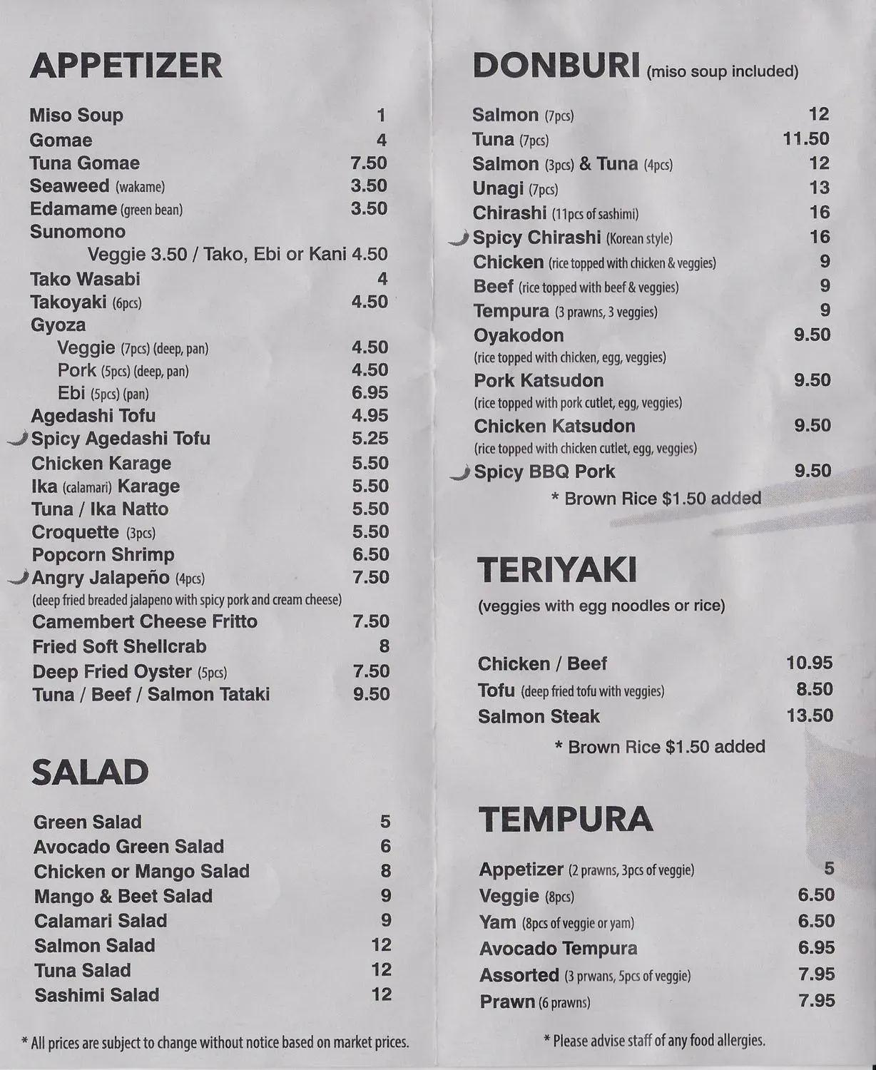 Menu 4