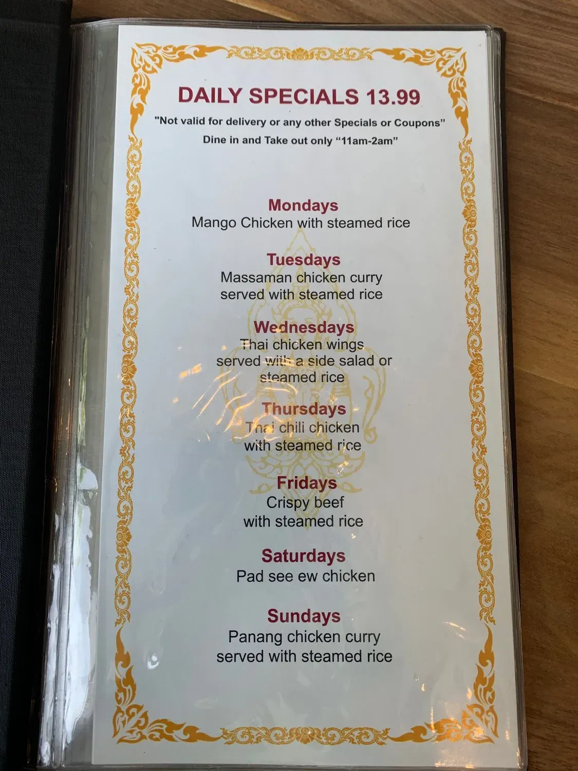 Menu 5