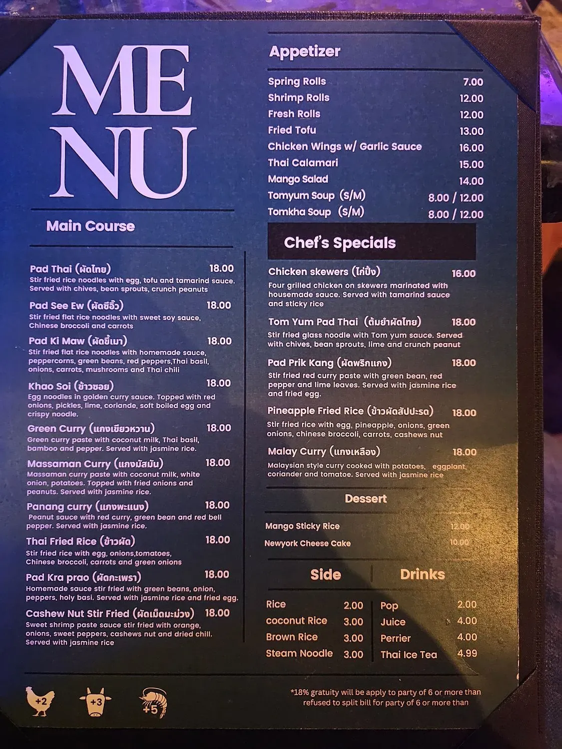 Menu 5