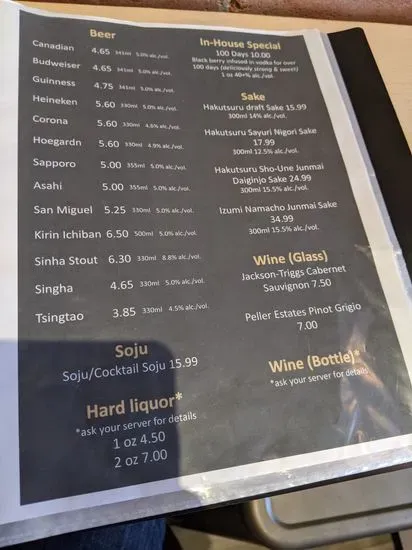 Menu 6