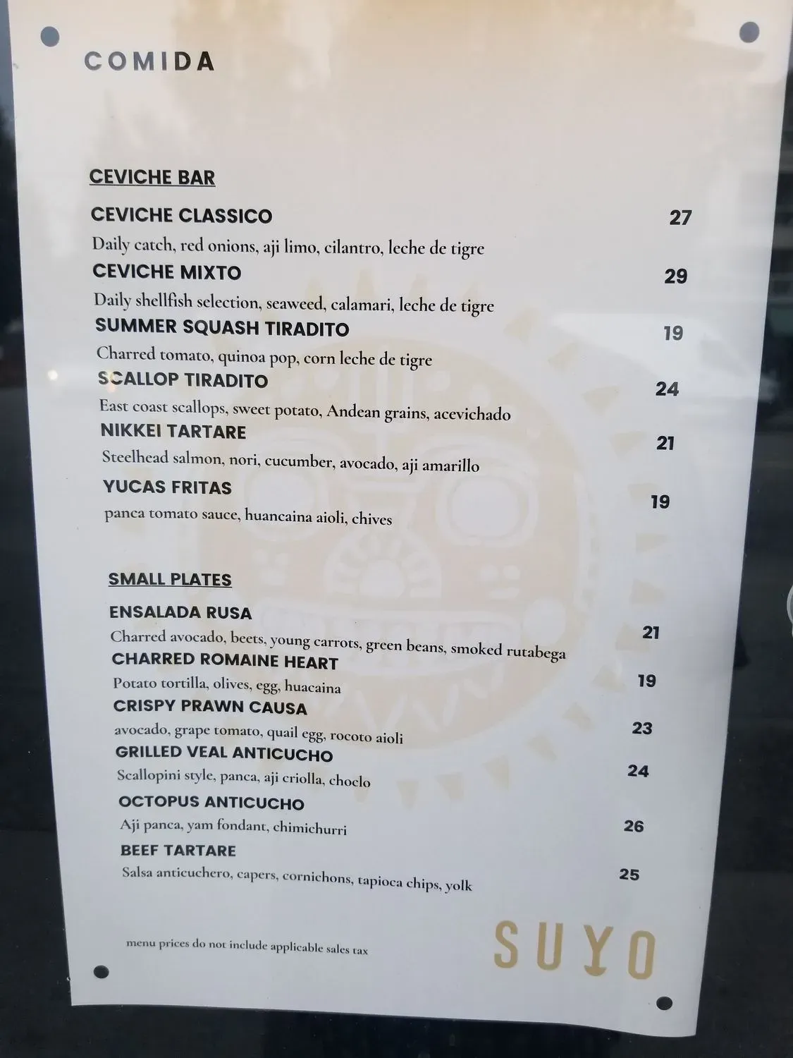 Menu 2