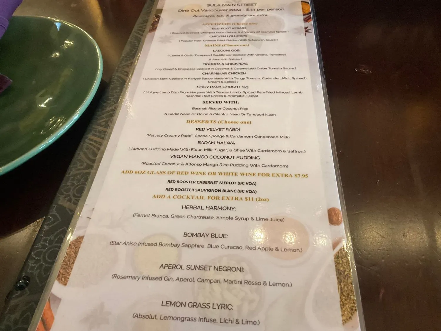 Menu 5