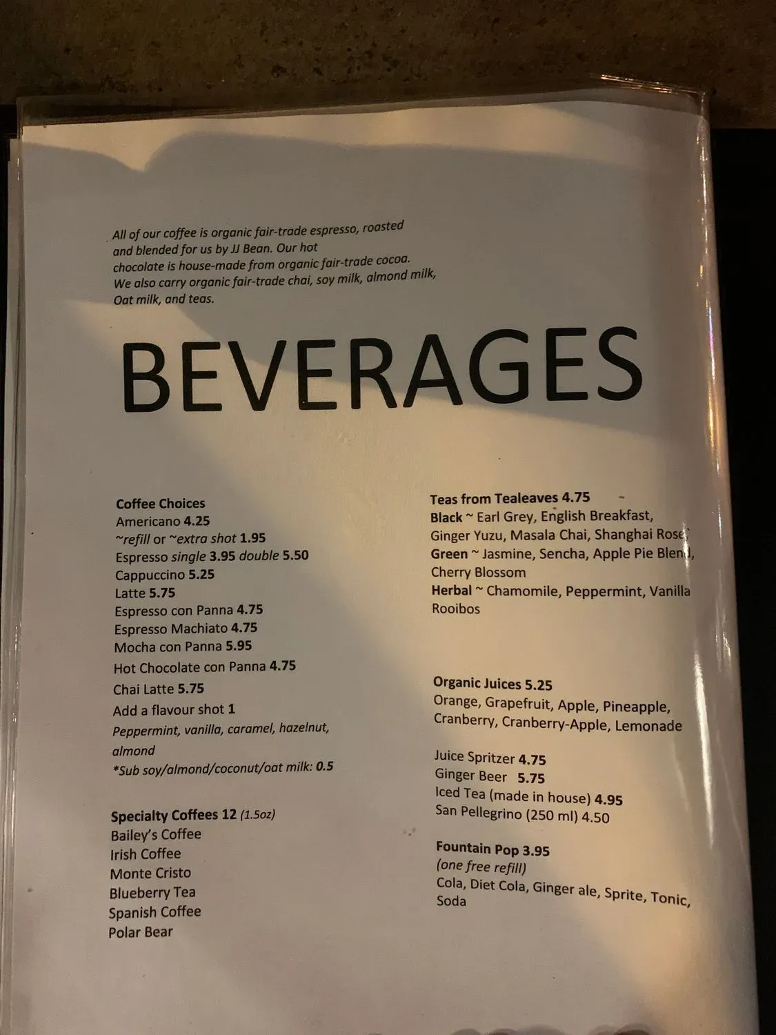 Menu 5