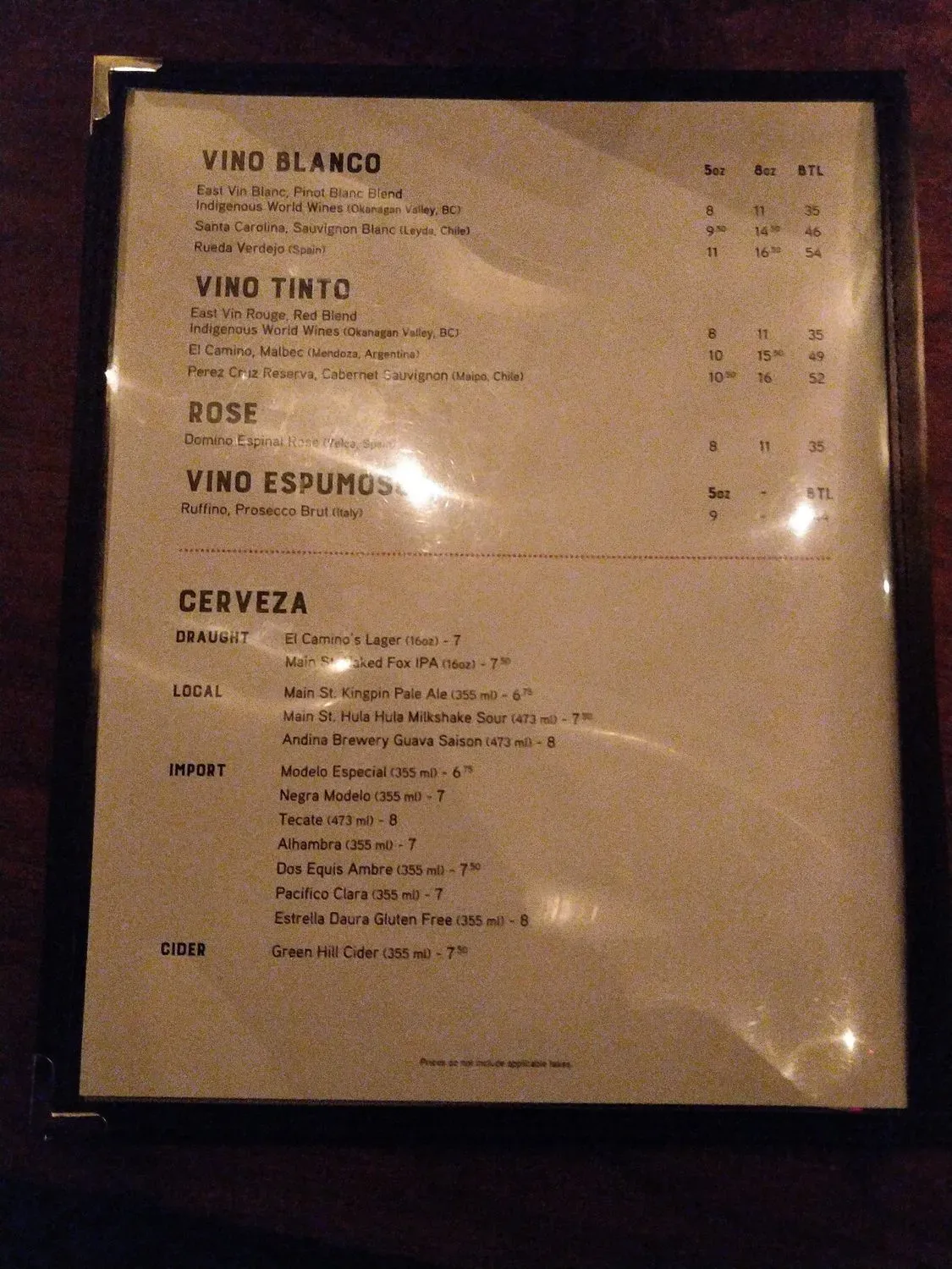 Menu 6