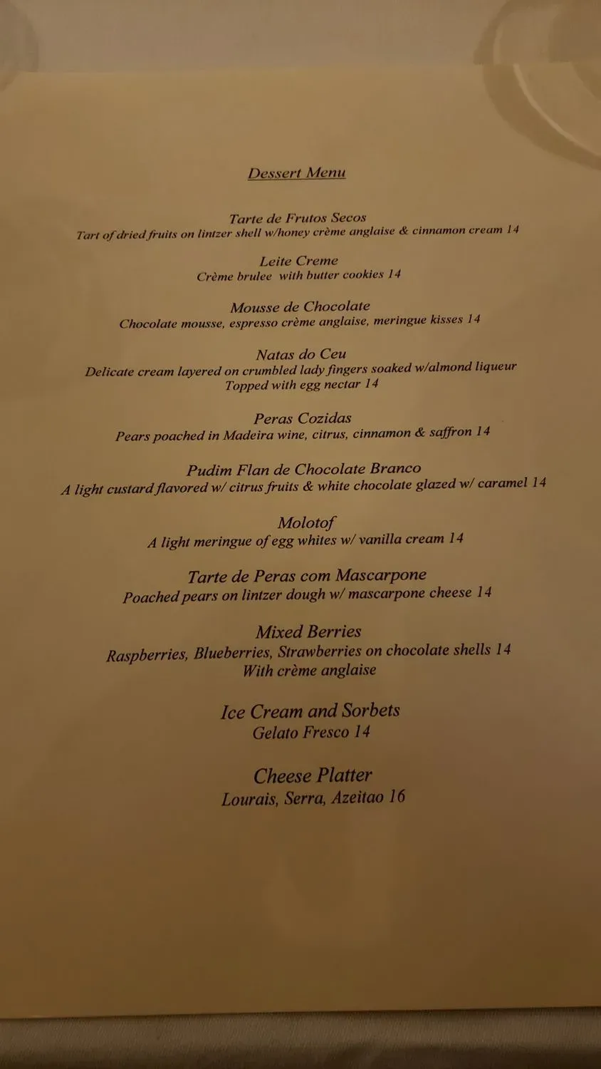 Menu 5