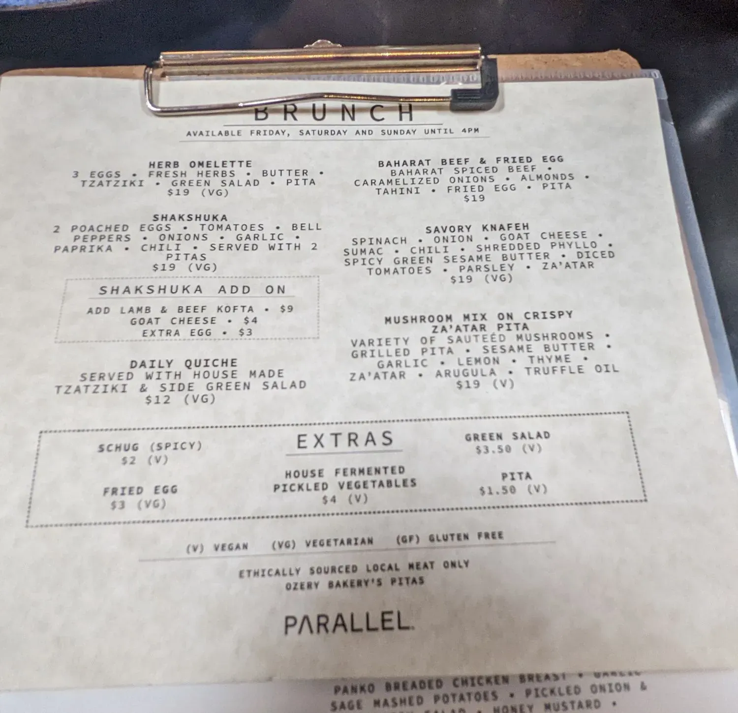 Menu 5