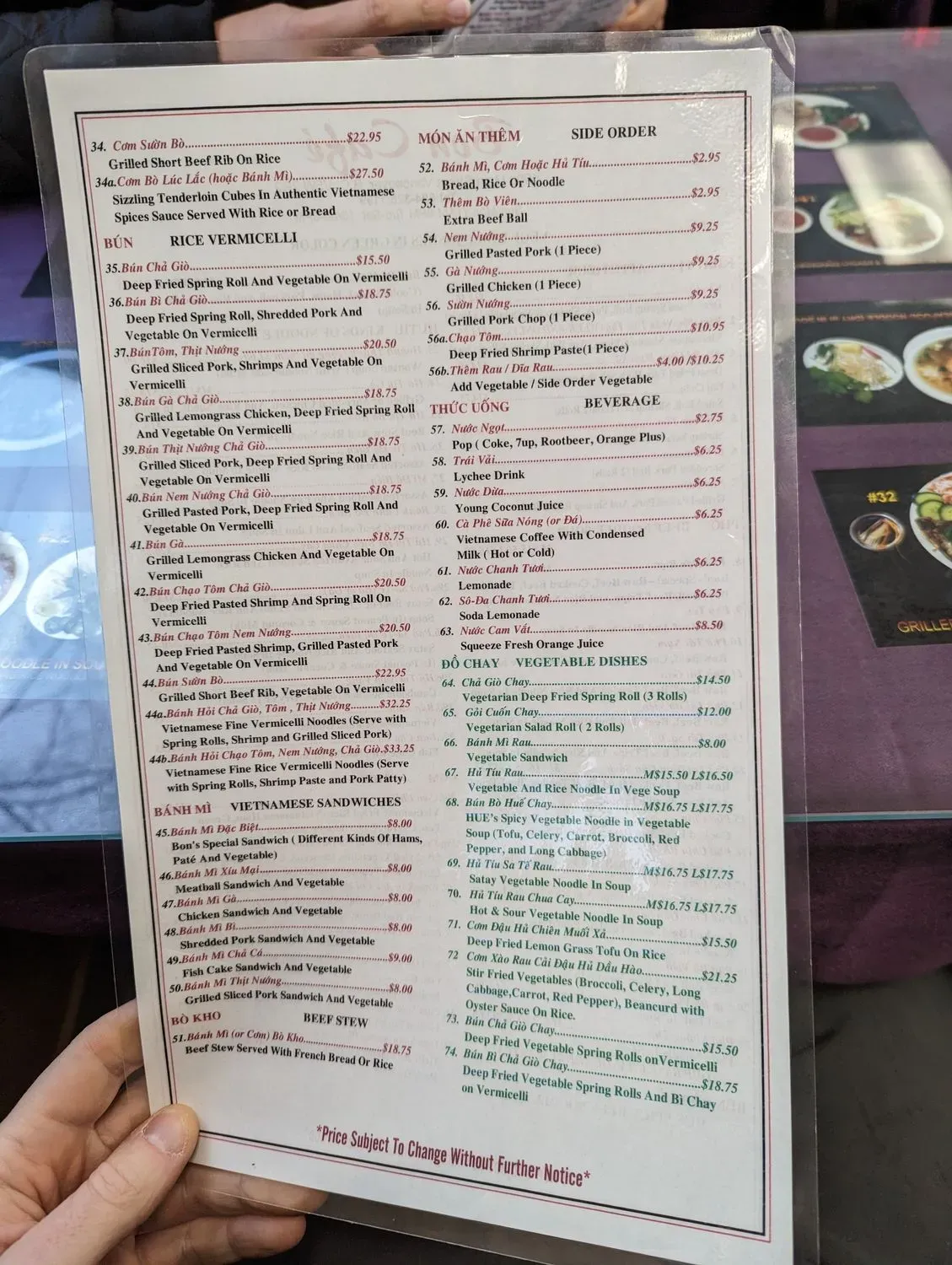 Menu 5