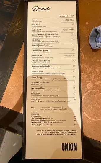 Menu 4