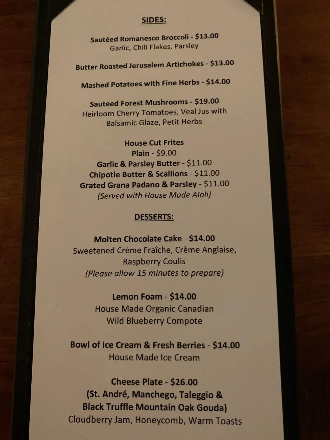 Menu 5