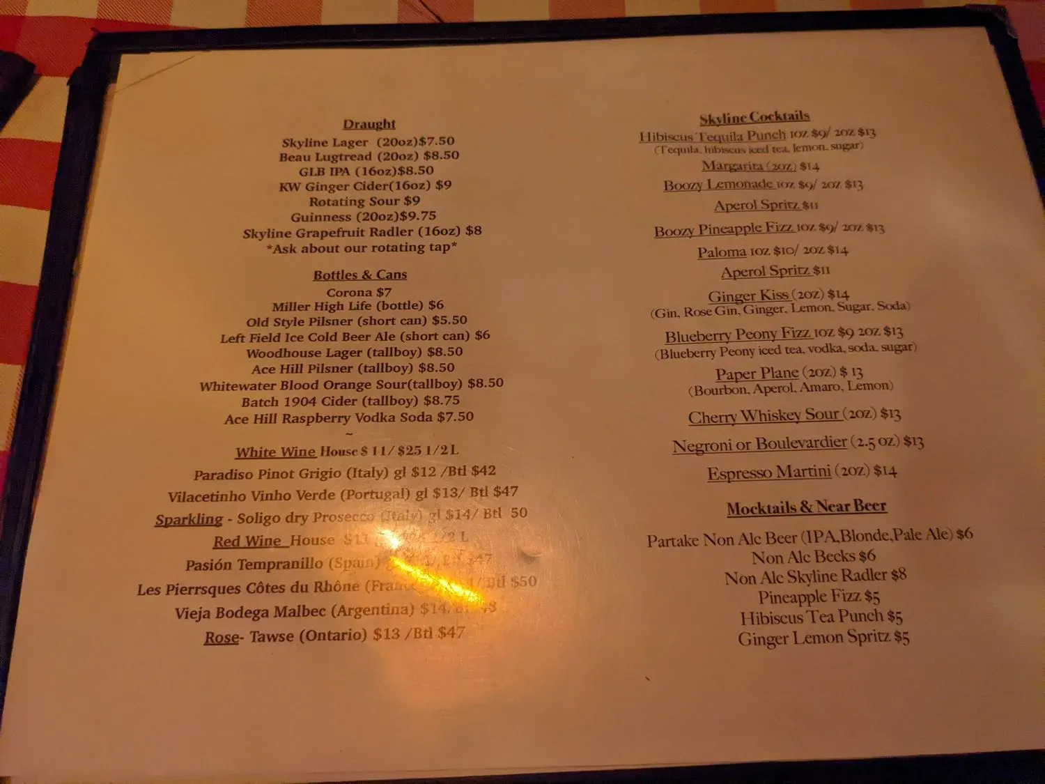 Menu 2