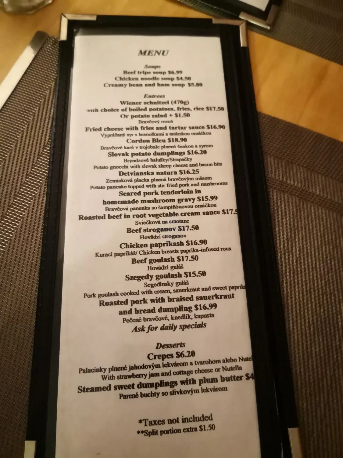 Menu 3