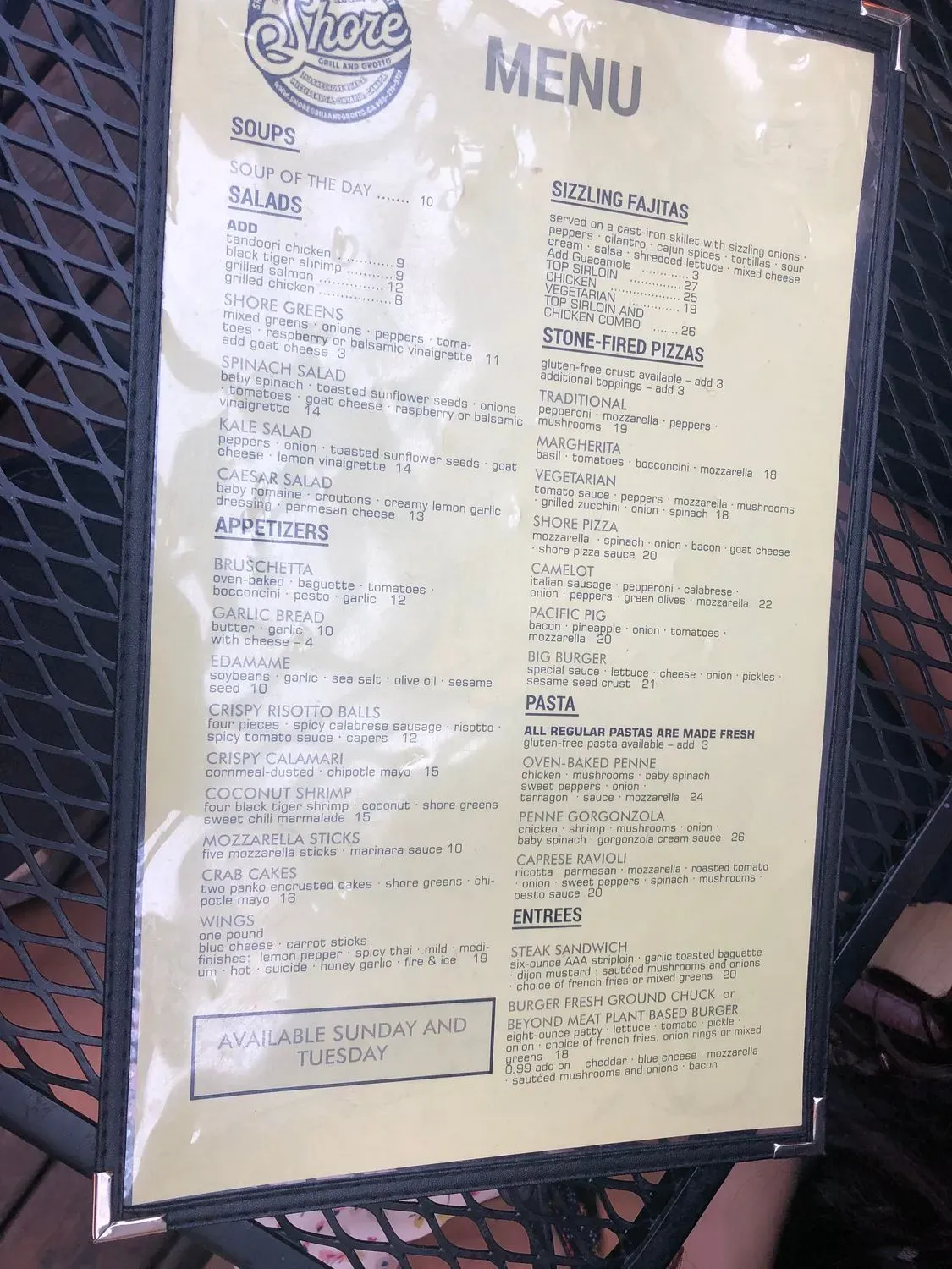 Menu 6