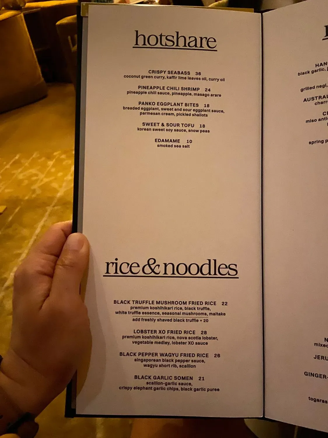 Menu 5