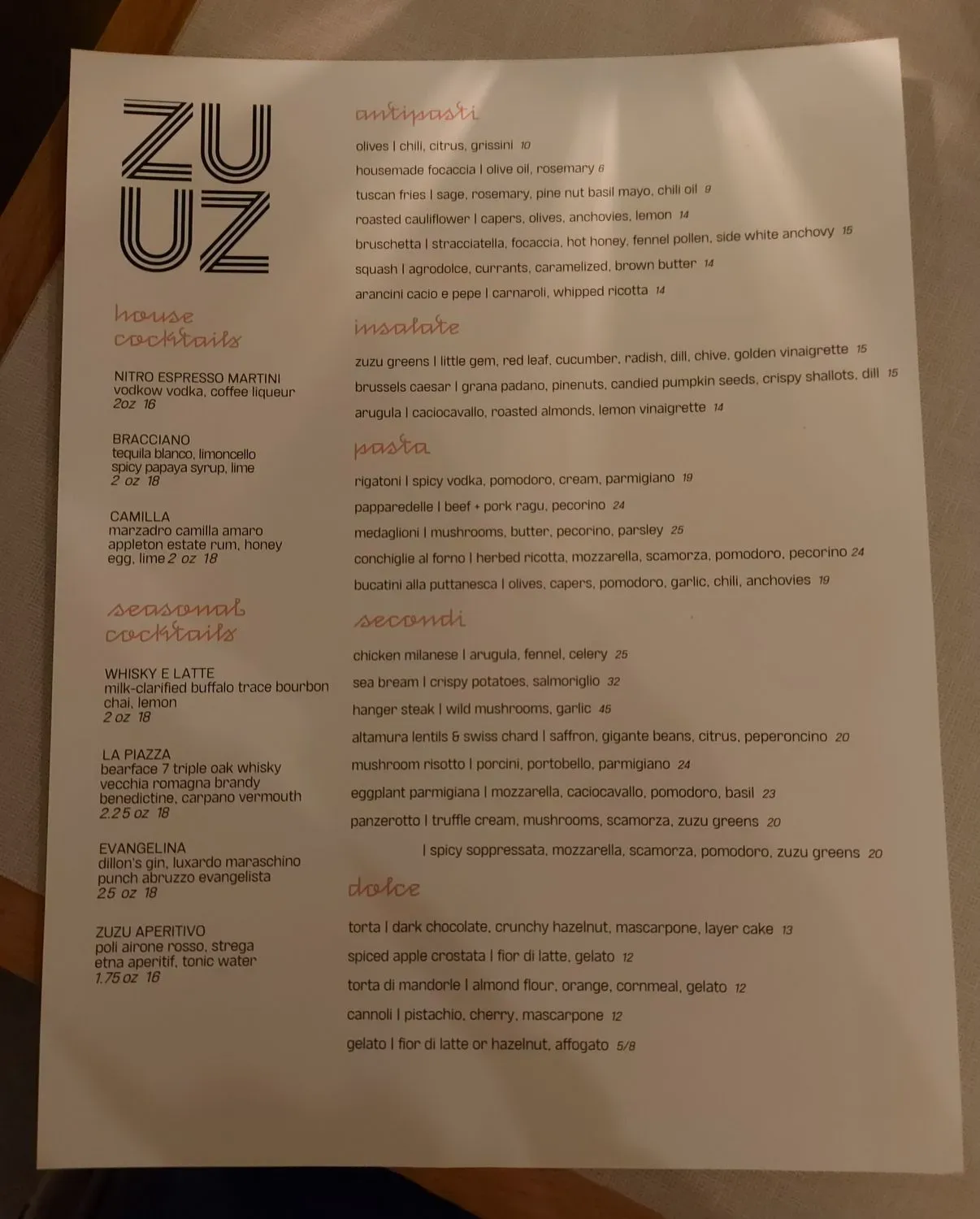 Menu 6