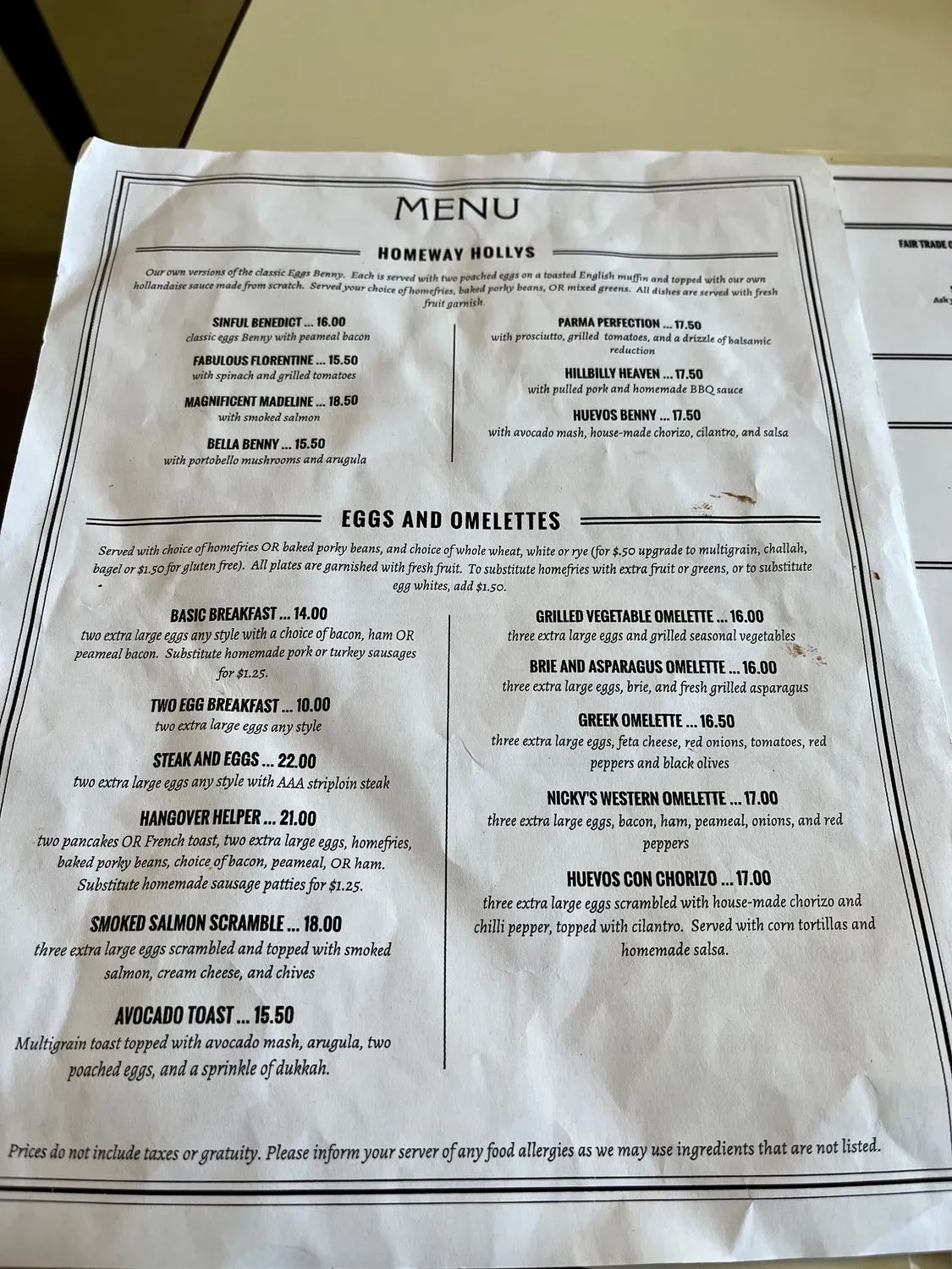 Menu 4