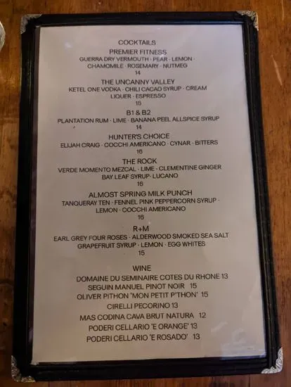 Menu 5