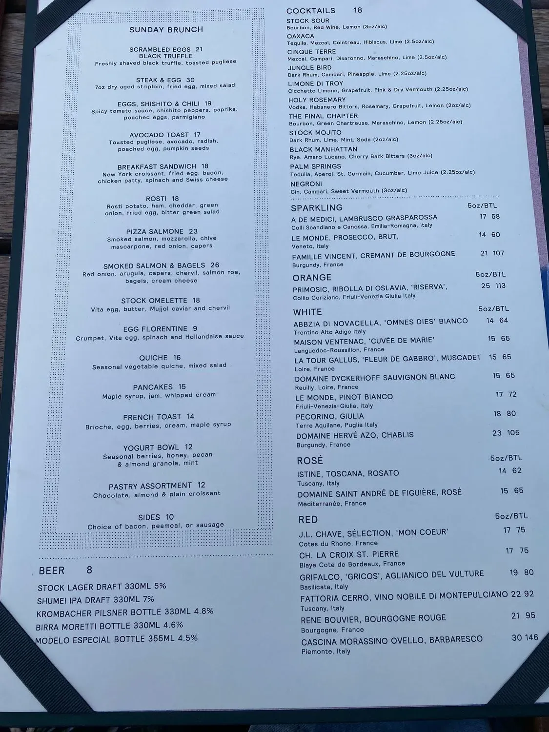 Menu 5