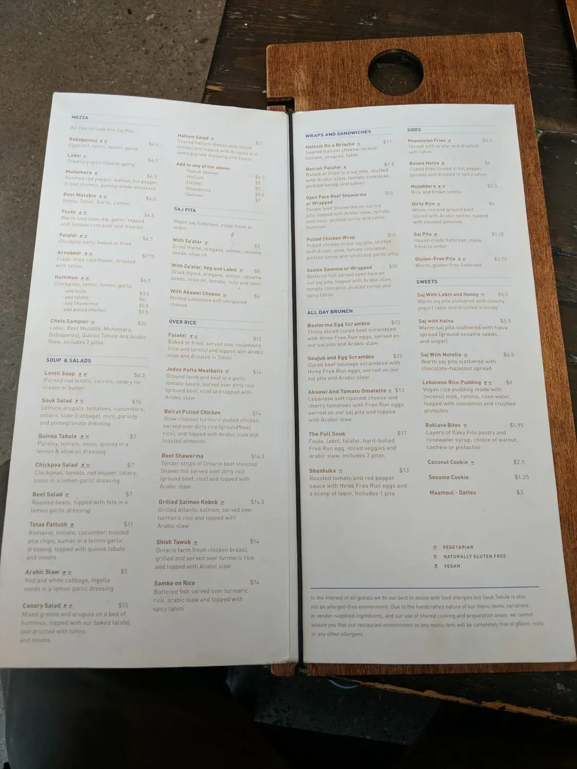 Menu 5