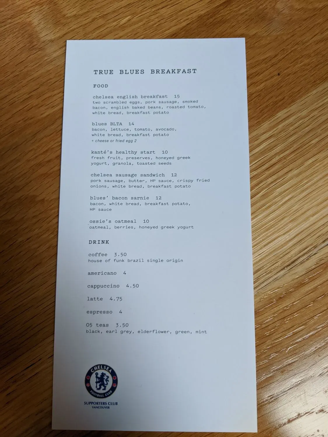 Menu 5