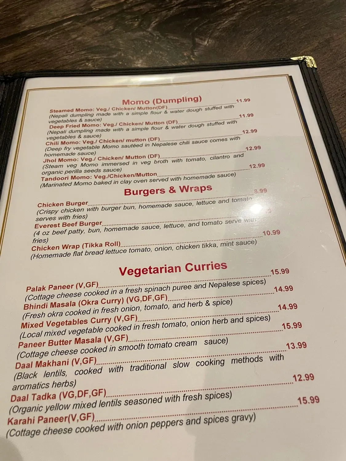 Menu 5