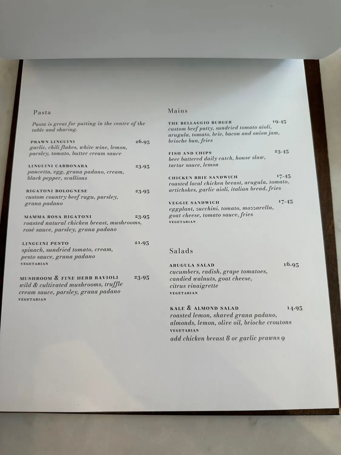 Menu 5