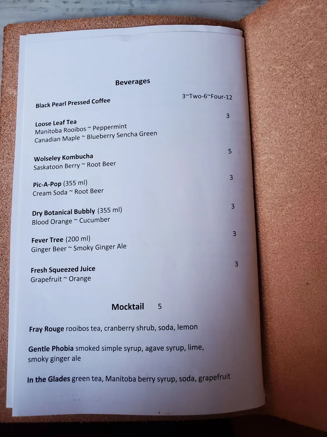 Menu 6