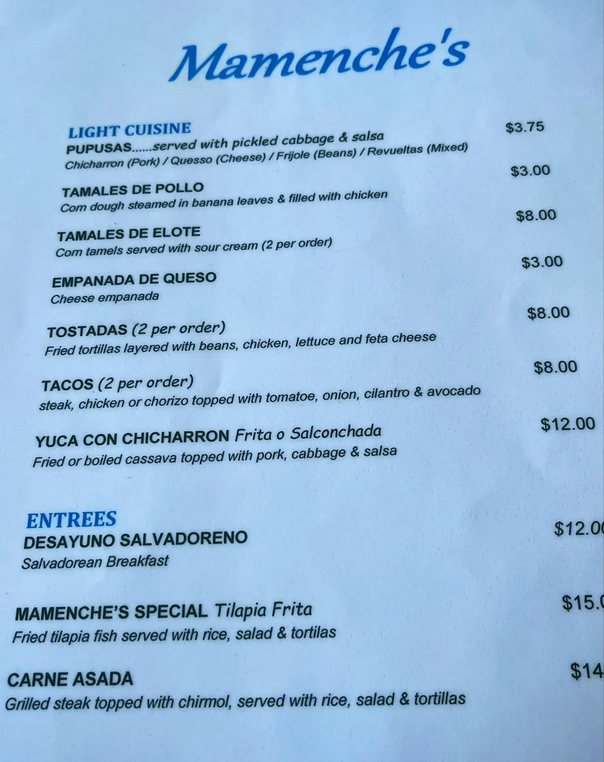 Menu 1