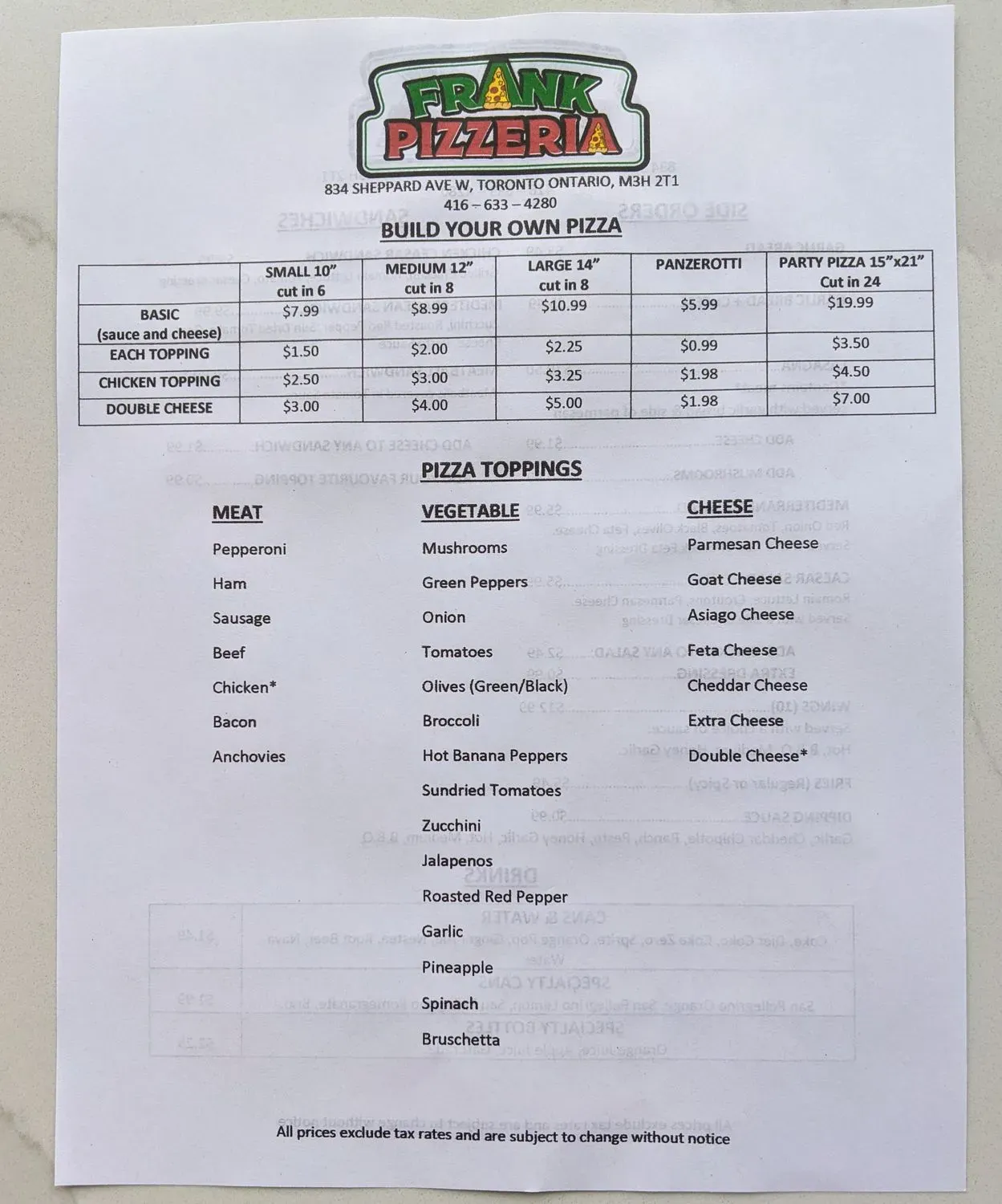 Menu 2