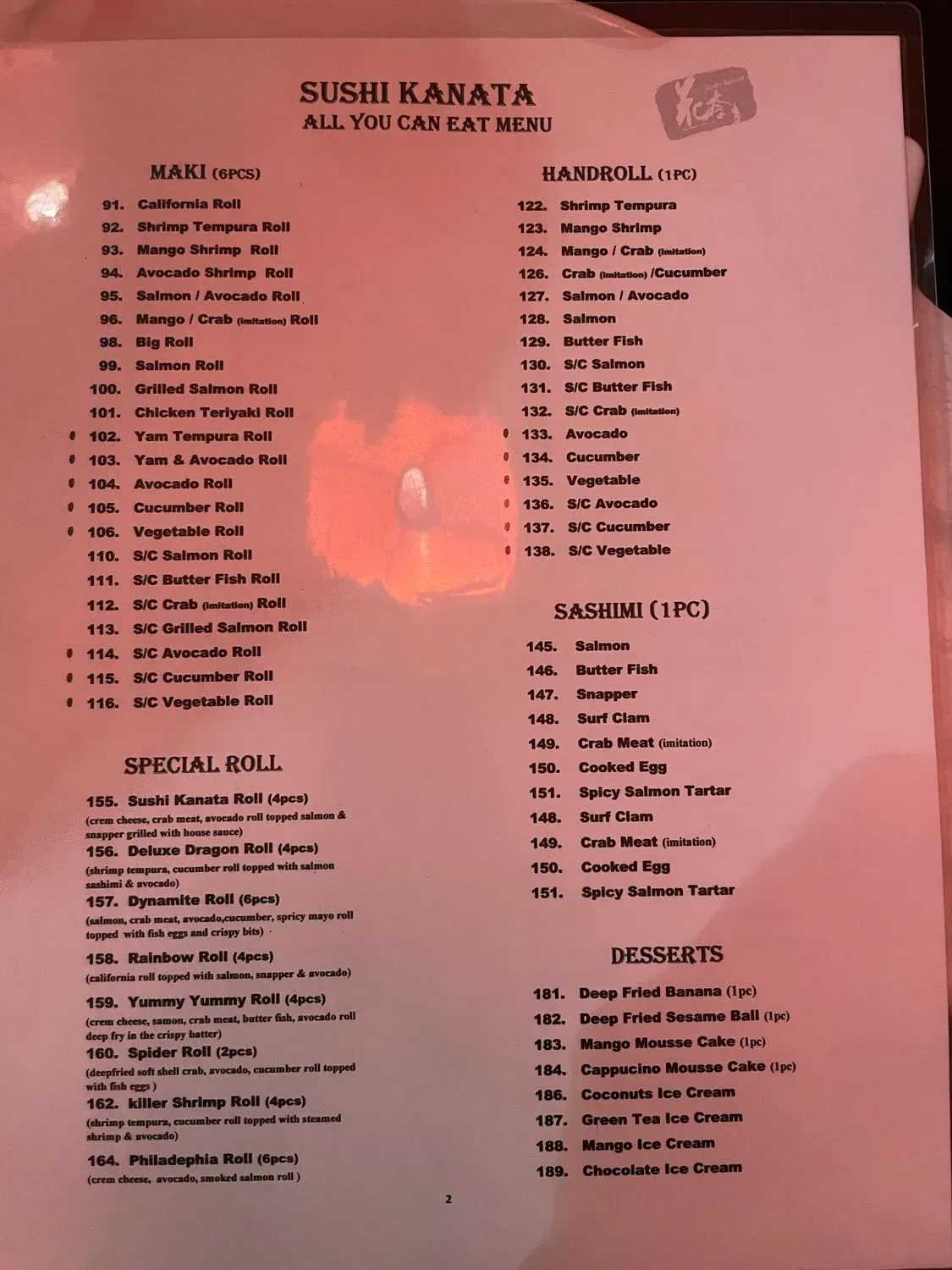 Menu 2