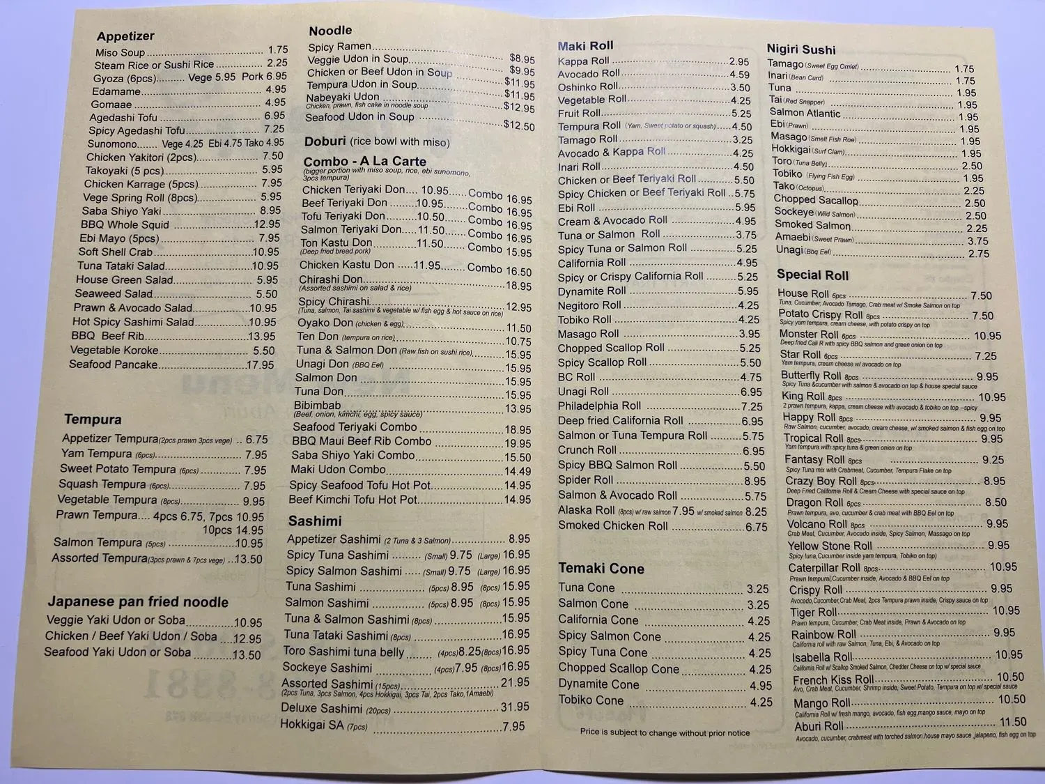 Menu 2