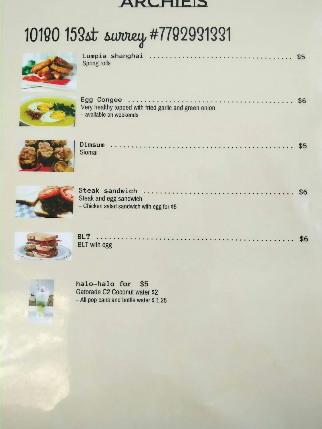 Menu 6