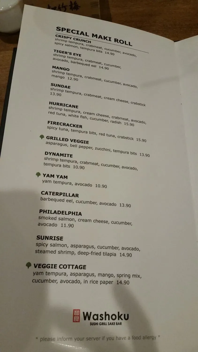 Menu 5