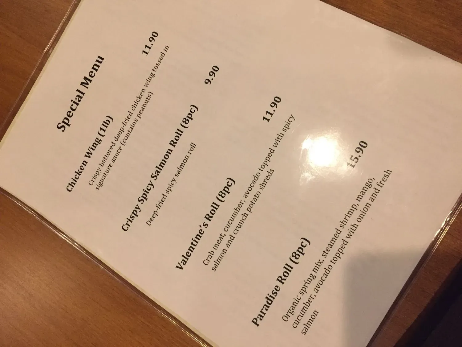 Menu 3