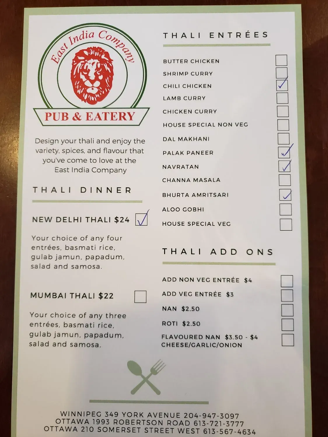 Menu 3