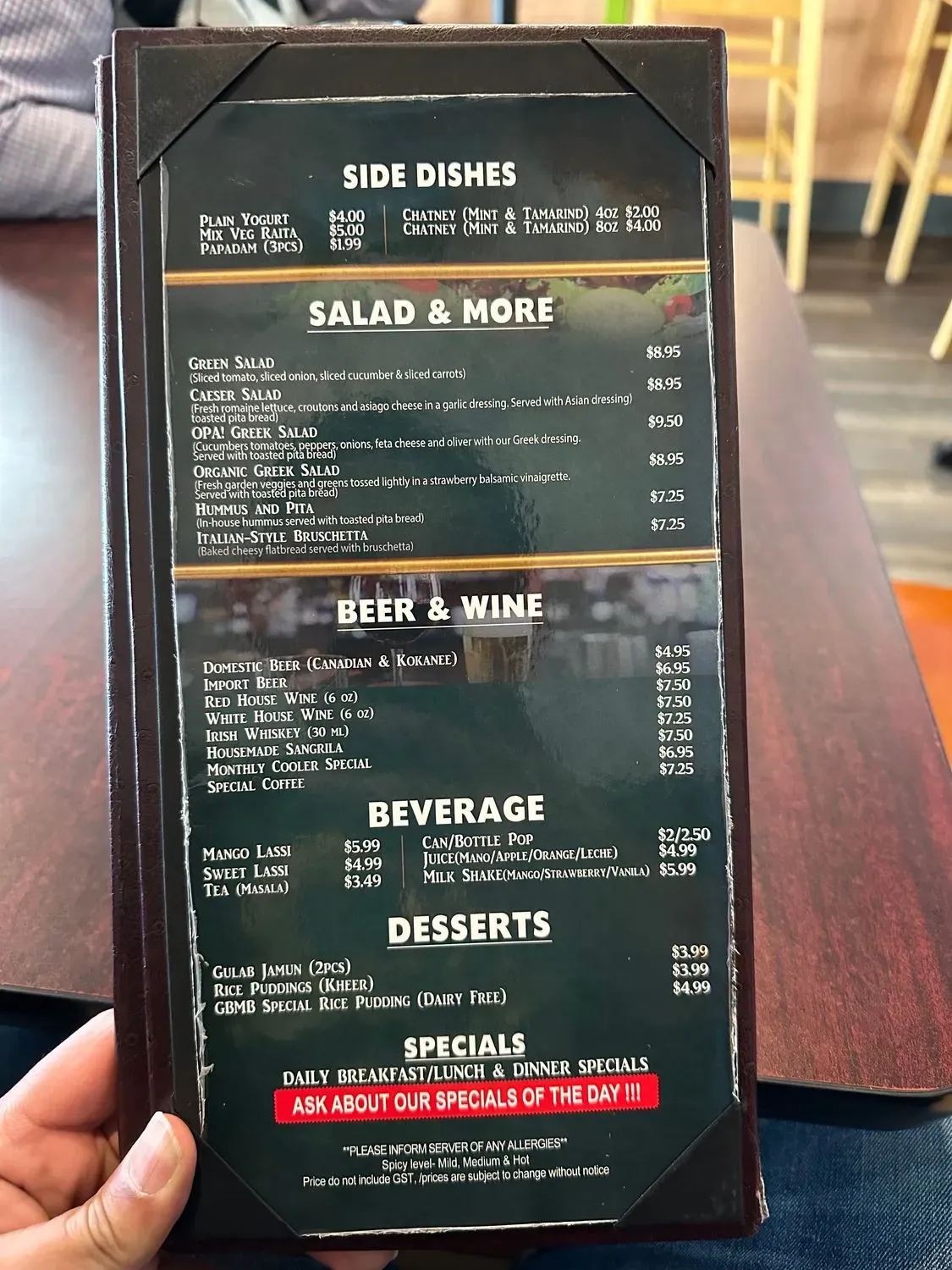 Menu 1