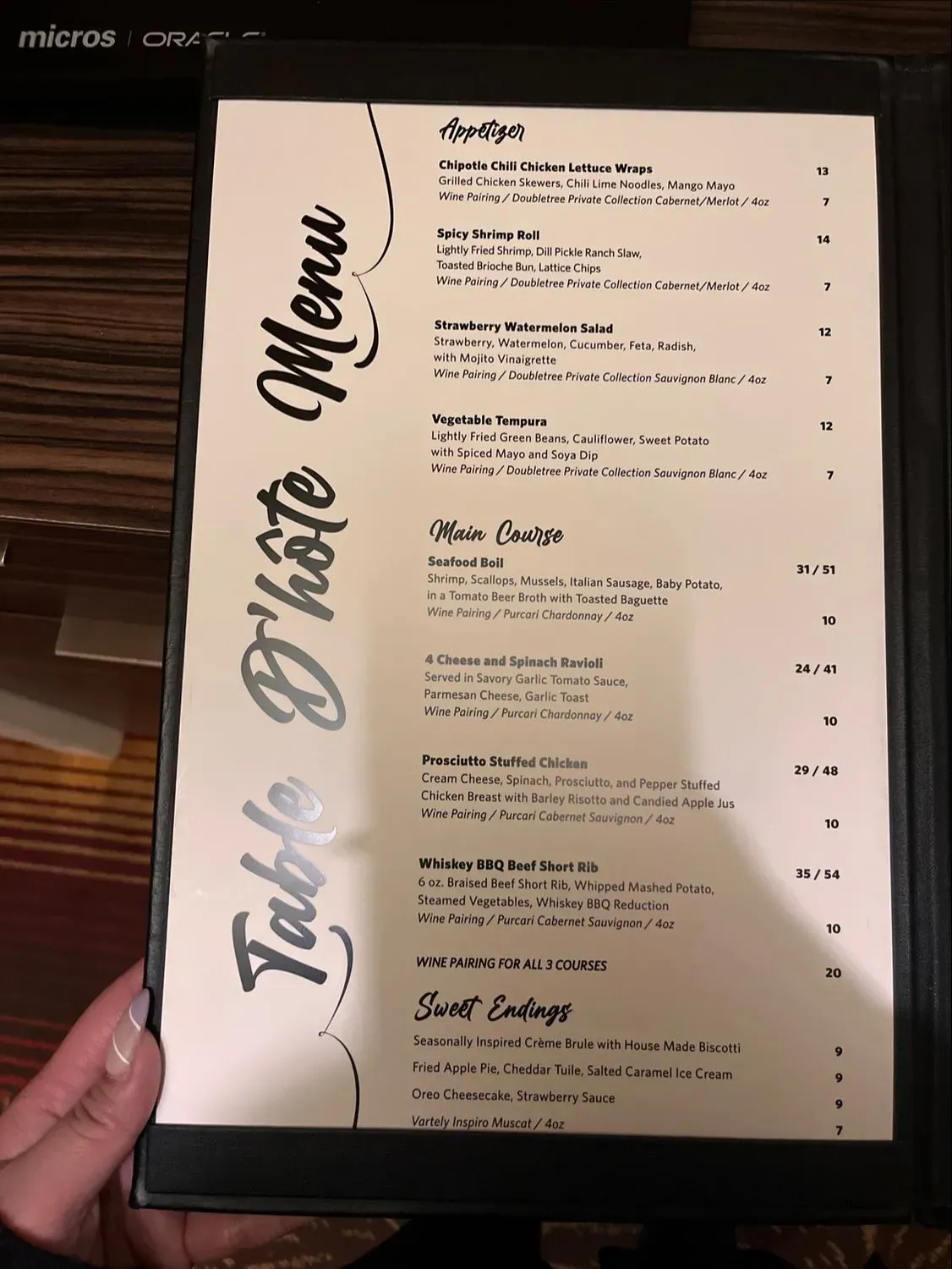 Menu 5