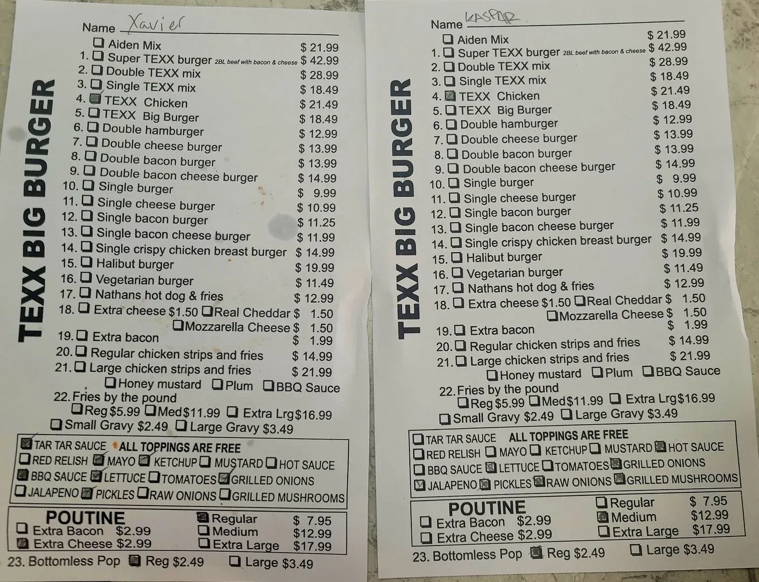 Menu 2