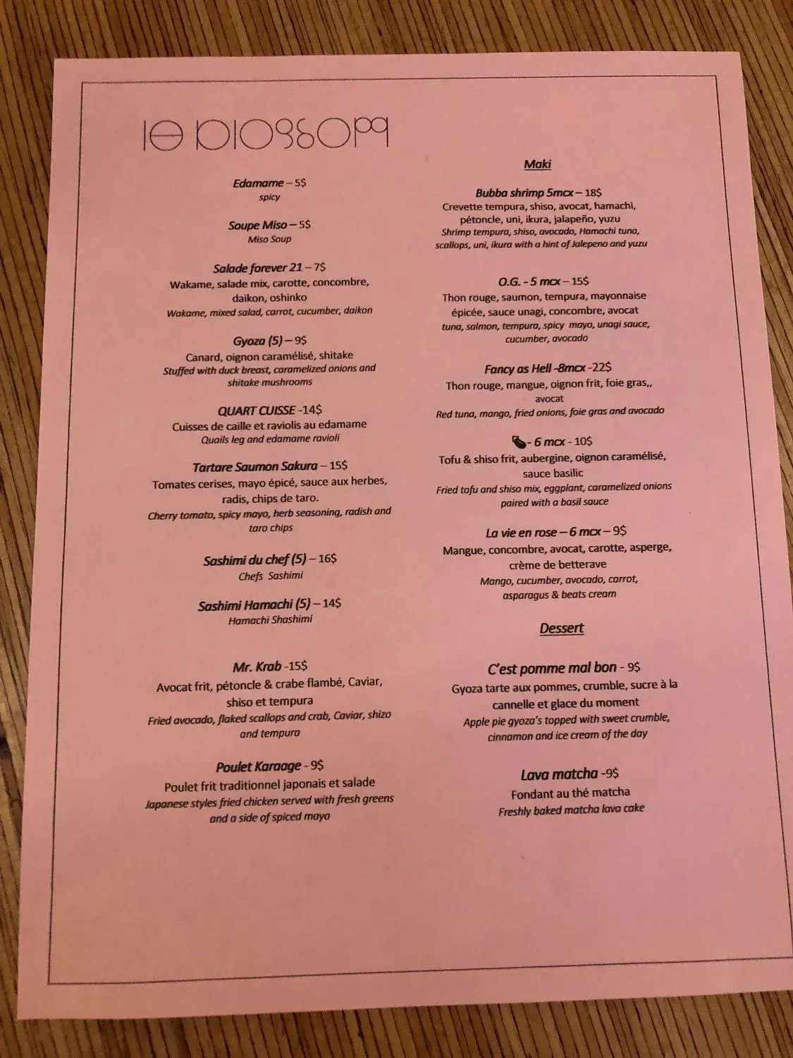 Menu 6