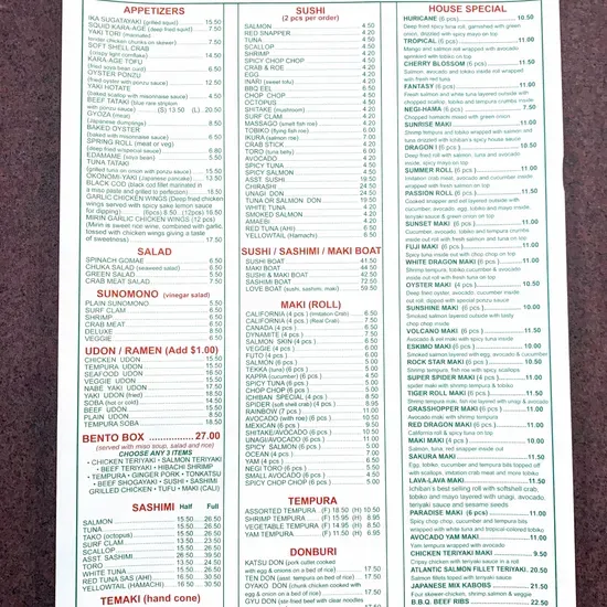 Menu 1