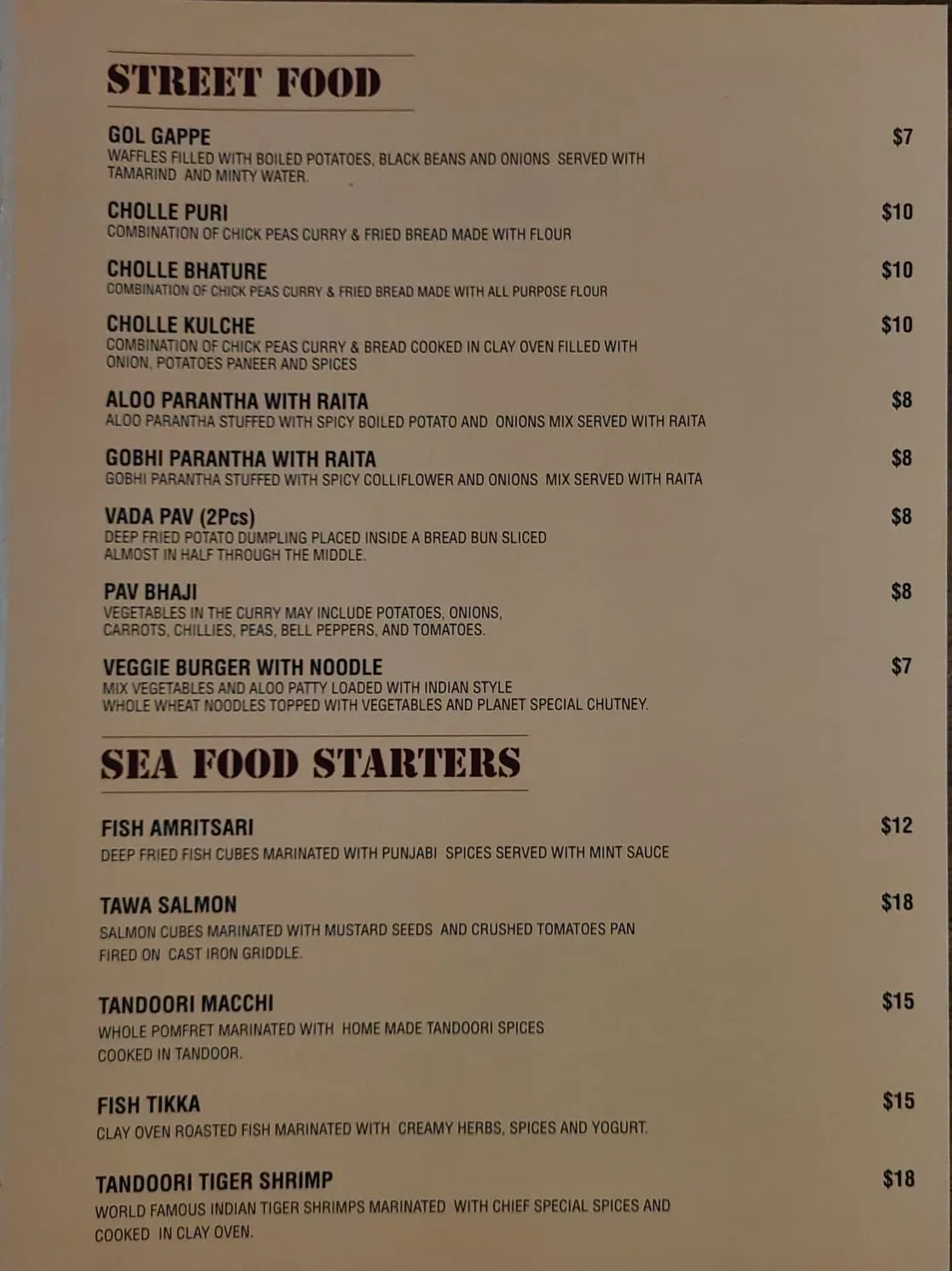 Menu 5